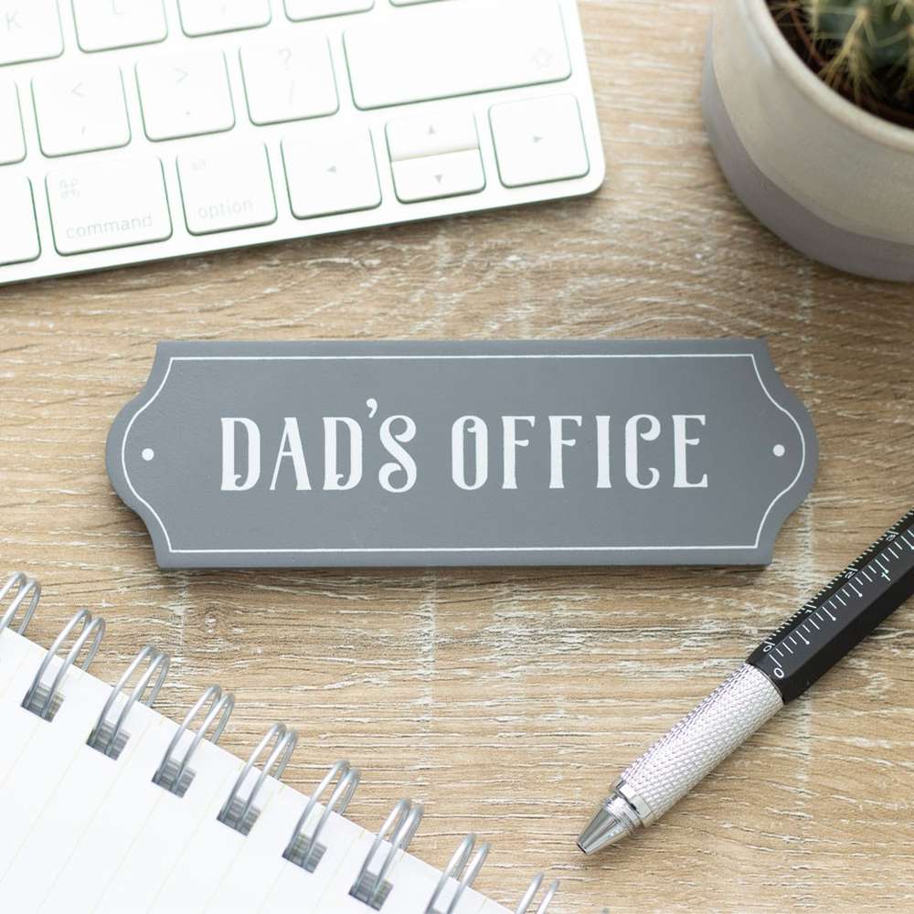 Something Different - Dad's Office Dekoratives Schild - Grau